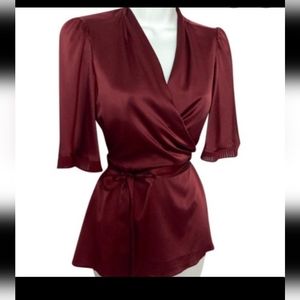 BCBG Maxazria Burgundy Top